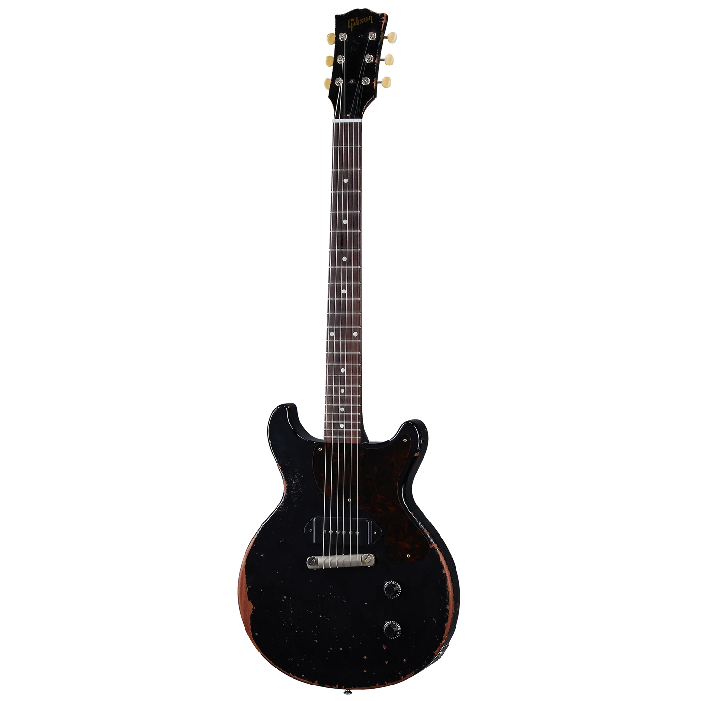 Gibson Custom 1960 Les Paul Junior Double Cut Reissue, Ultra Heavy Aged, Ebony