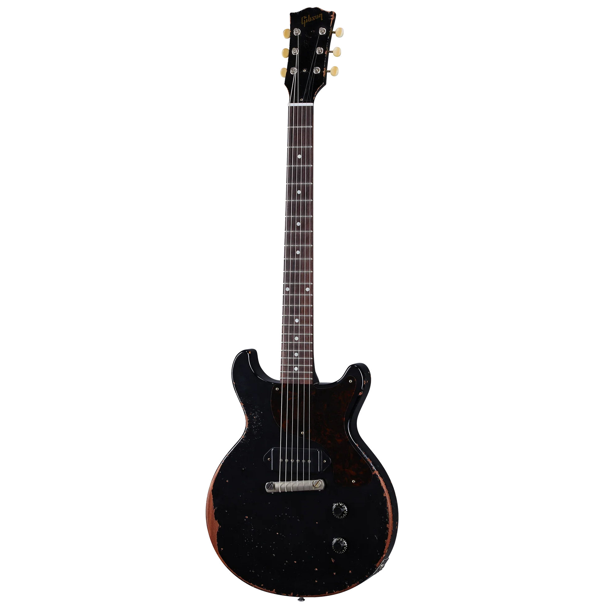 Gibson Custom 1960 Les Paul Junior Double Cut Reissue, Ultra Heavy Aged, Ebony