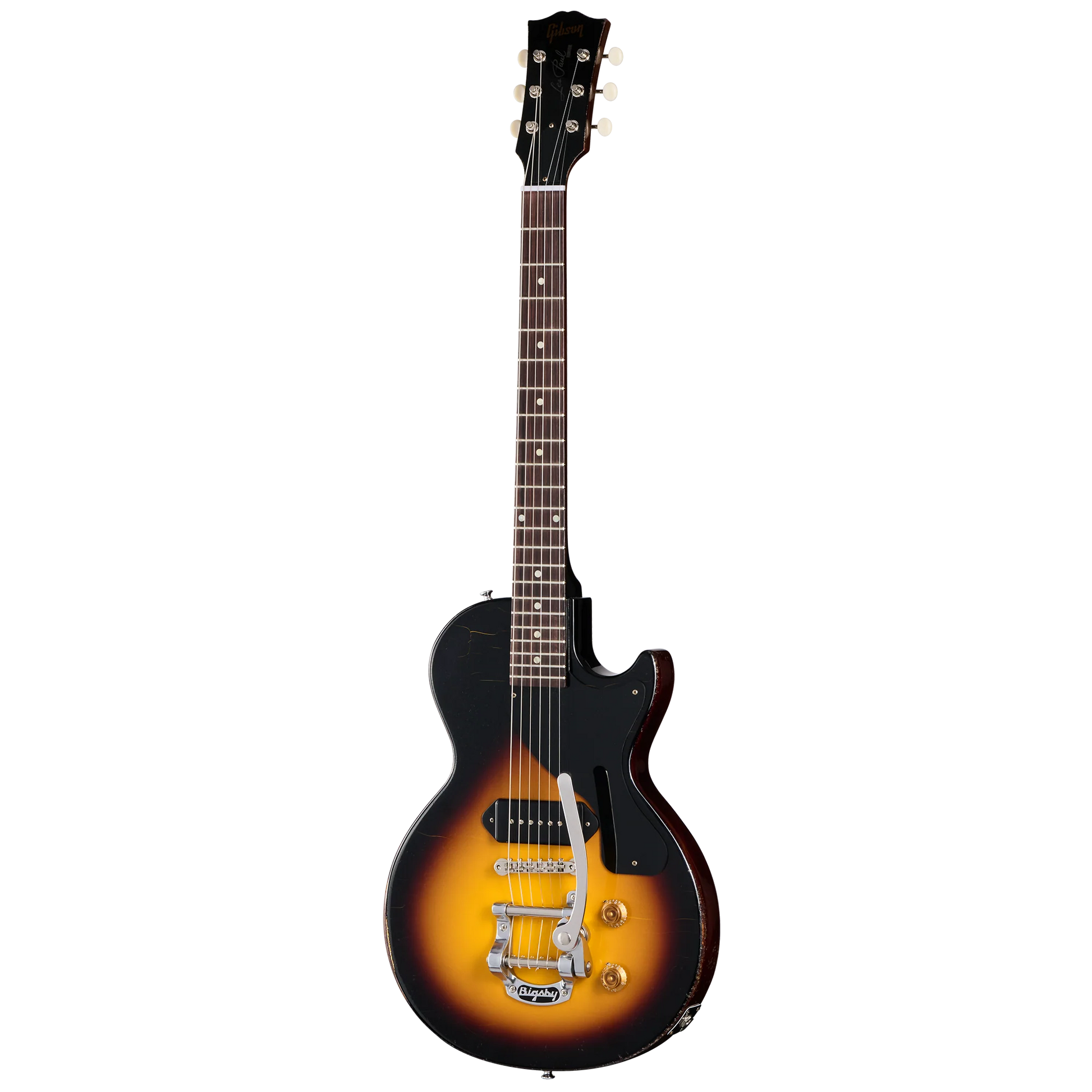 Gibson Custom 1957 Les Paul Junior Reissue with Bigsby, Light Aged, Vintage Sunburst