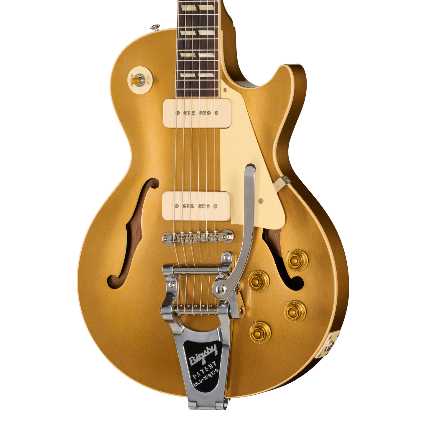 Gibson Custom 1956 Les Paul Standard Reissue with Bigsby, VOS, All Double Gold