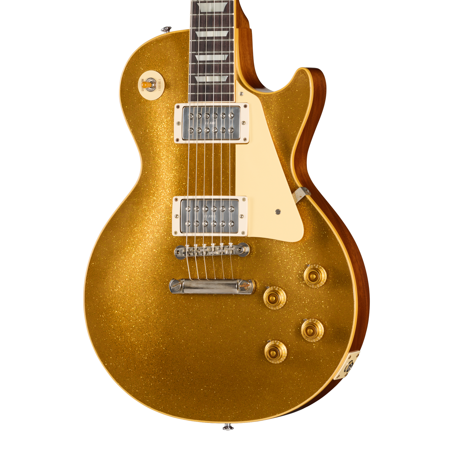 Gibson Custom LE 1957 Les Paul Reissue with TV Jones Powertron, VOS, Gold Sparkle Top