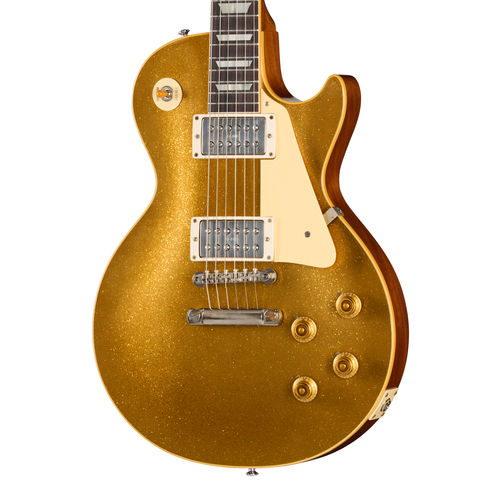 Gibson Custom LE 1957 Les Paul Reissue with TV Jones Powertron, VOS, Gold Sparkle Top