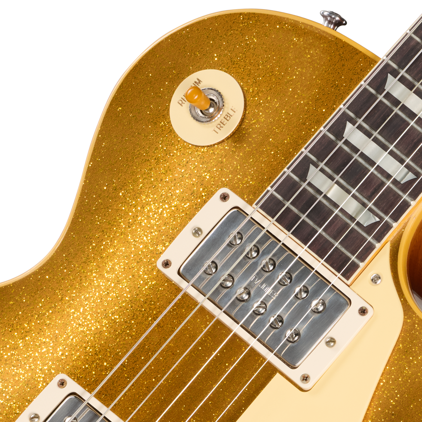 Gibson Custom LE 1957 Les Paul Reissue with TV Jones Powertron, VOS, Gold Sparkle Top