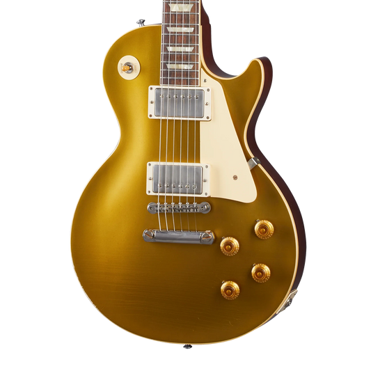 Gibson Custom 1957 Les Paul Goldtop Darkback Reissue, Light Aged, Double Gold with Dark Back