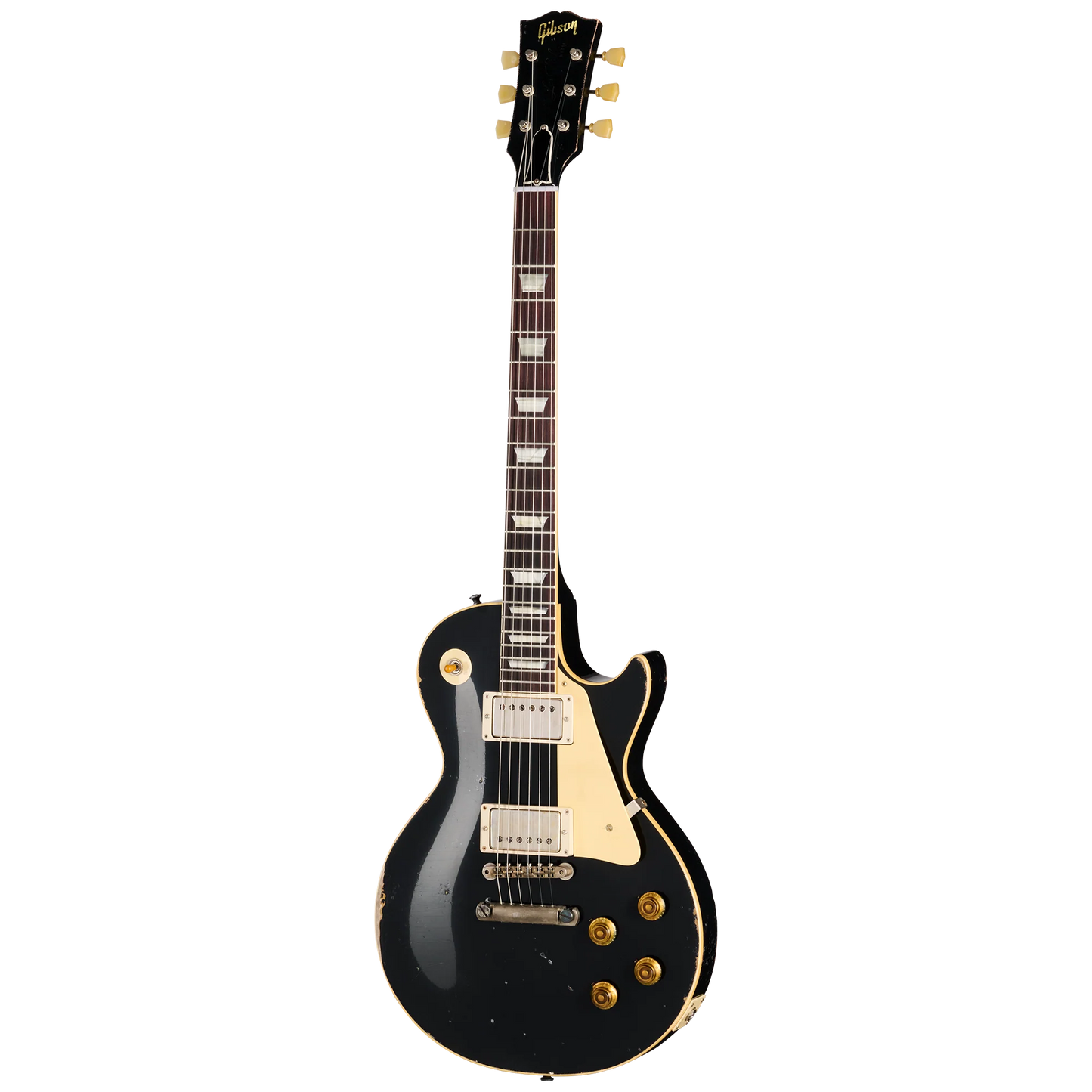 Gibson Custom 1957 Les Paul Standard Reissue, Ultra Heavy Aged, Ebony Over Goldtop