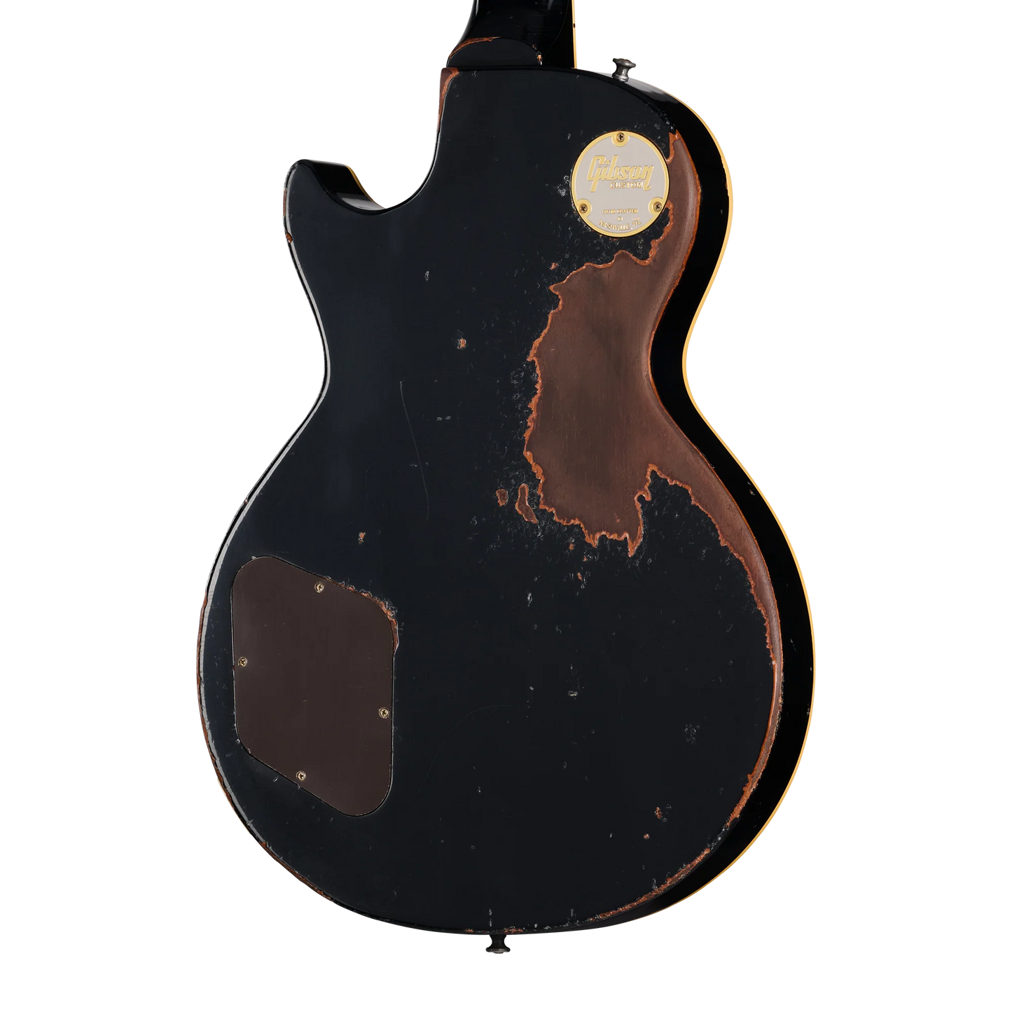 Gibson Custom 1957 Les Paul Standard Reissue, Ultra Heavy Aged, Ebony Over Goldtop