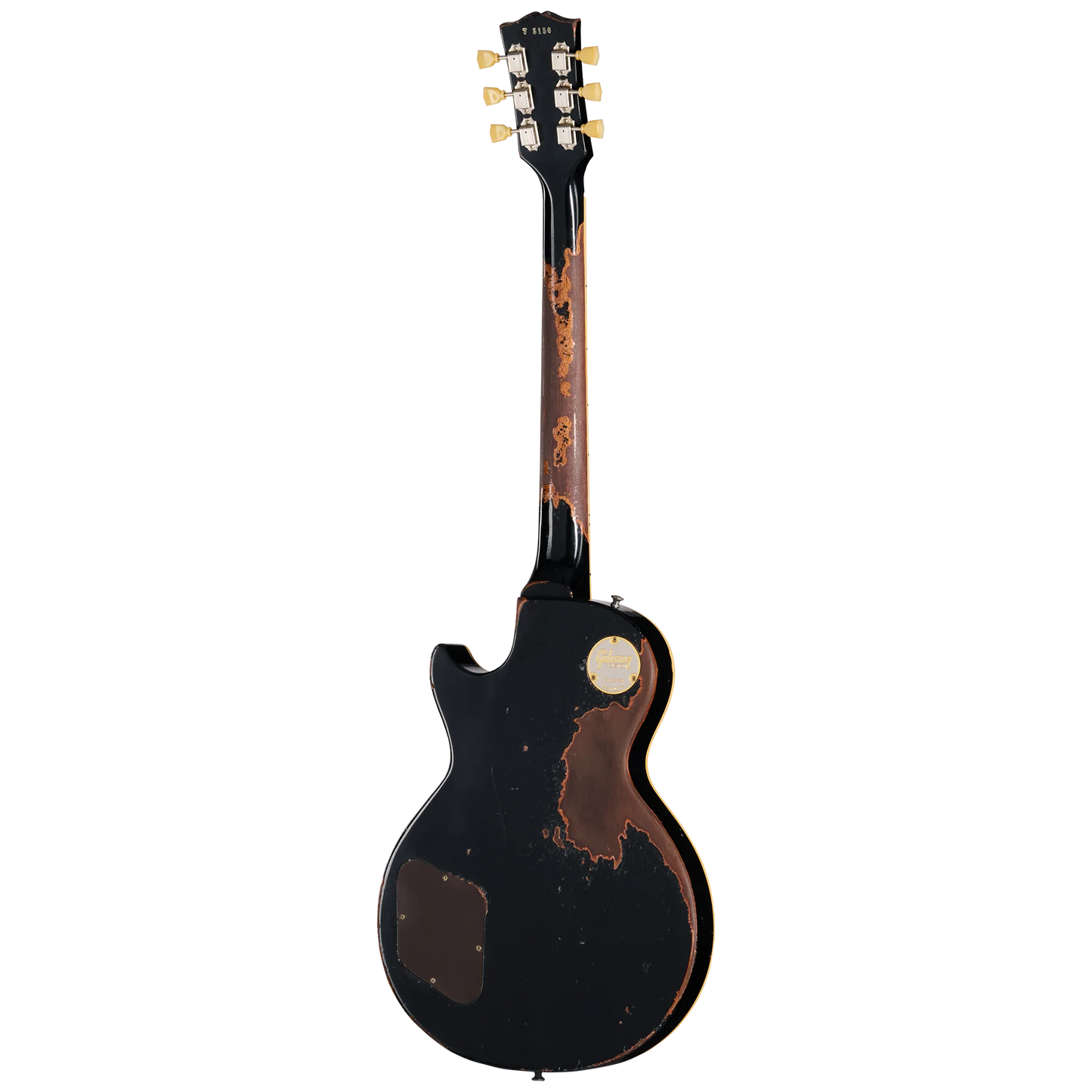 Gibson Custom 1957 Les Paul Standard Reissue, Ultra Heavy Aged, Ebony Over Goldtop