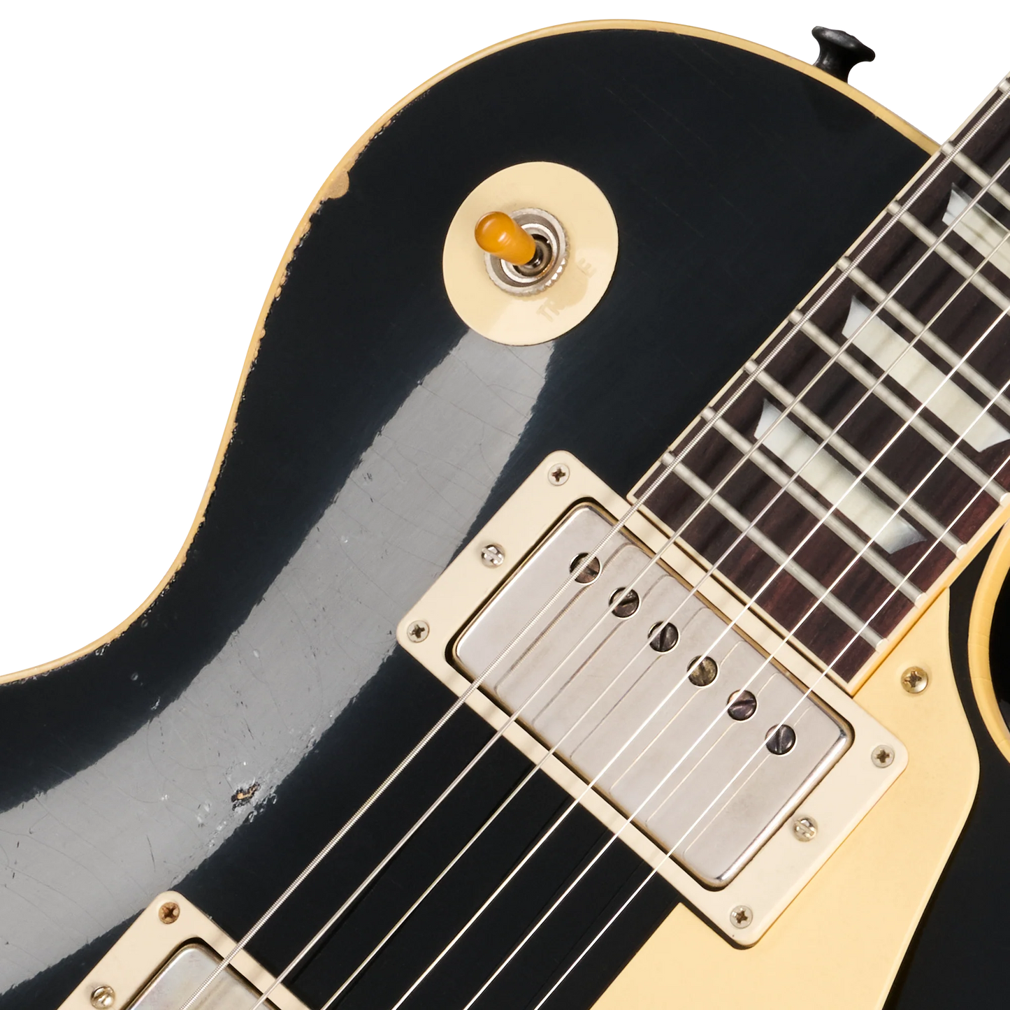 Gibson Custom 1957 Les Paul Standard Reissue, Ultra Heavy Aged, Ebony Over Goldtop