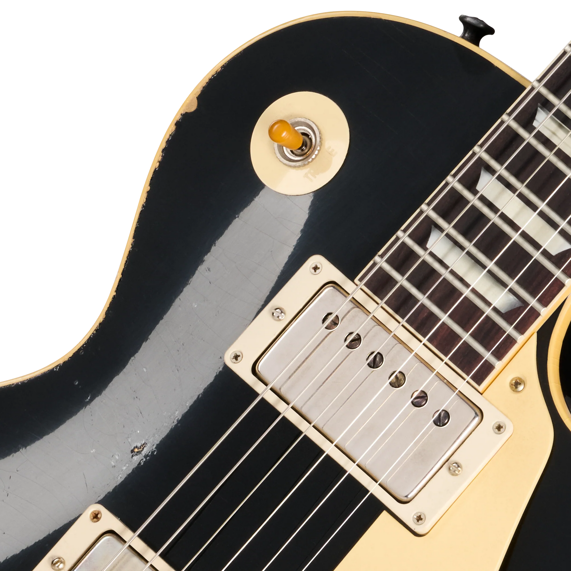 Gibson Custom 1957 Les Paul Standard Reissue, Ultra Heavy Aged, Ebony Over Goldtop