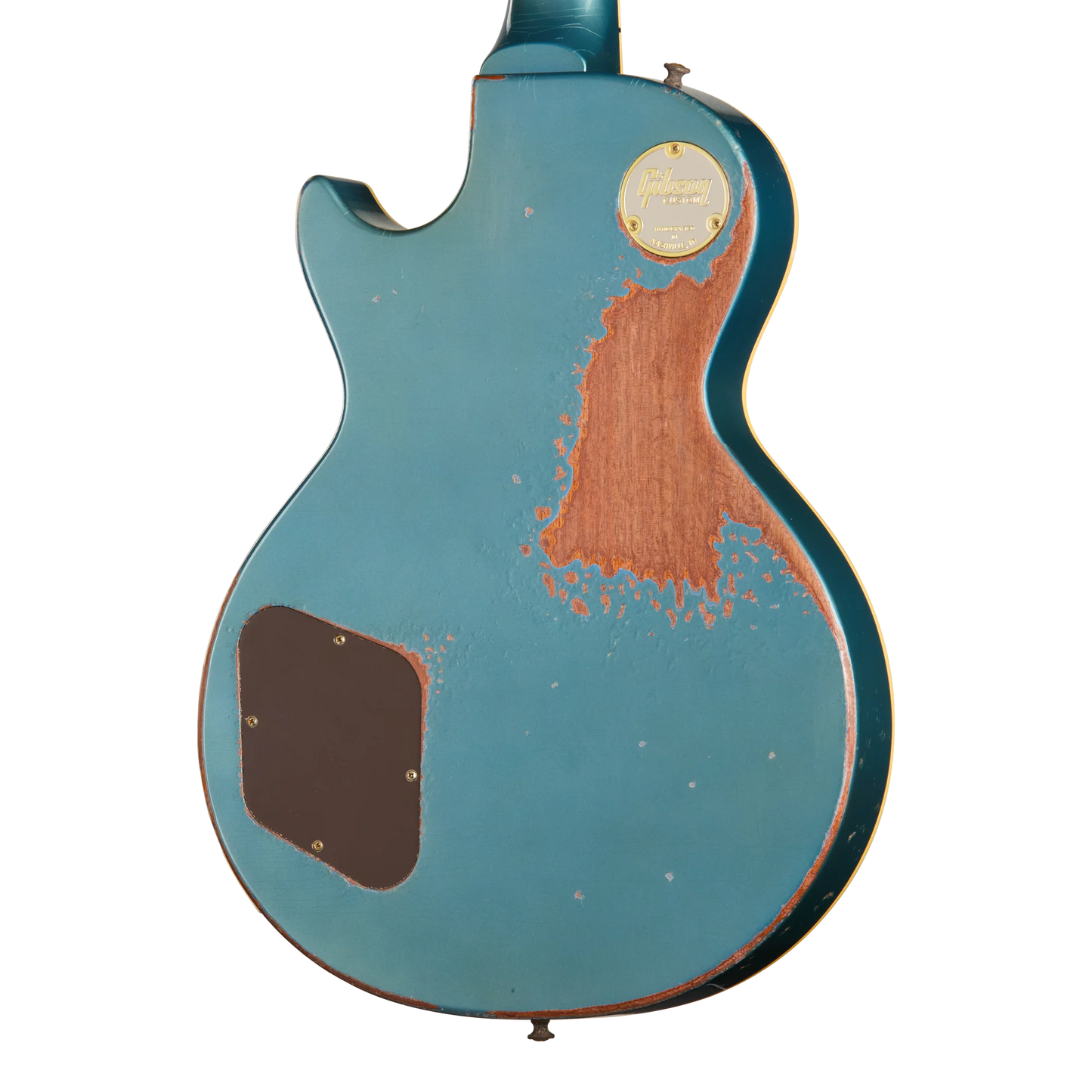 Gibson Custom 1957 Les Paul Standard Reissue, Ultra Heavy Aged, Inverness Green and Pelham Blue Over Goldtop