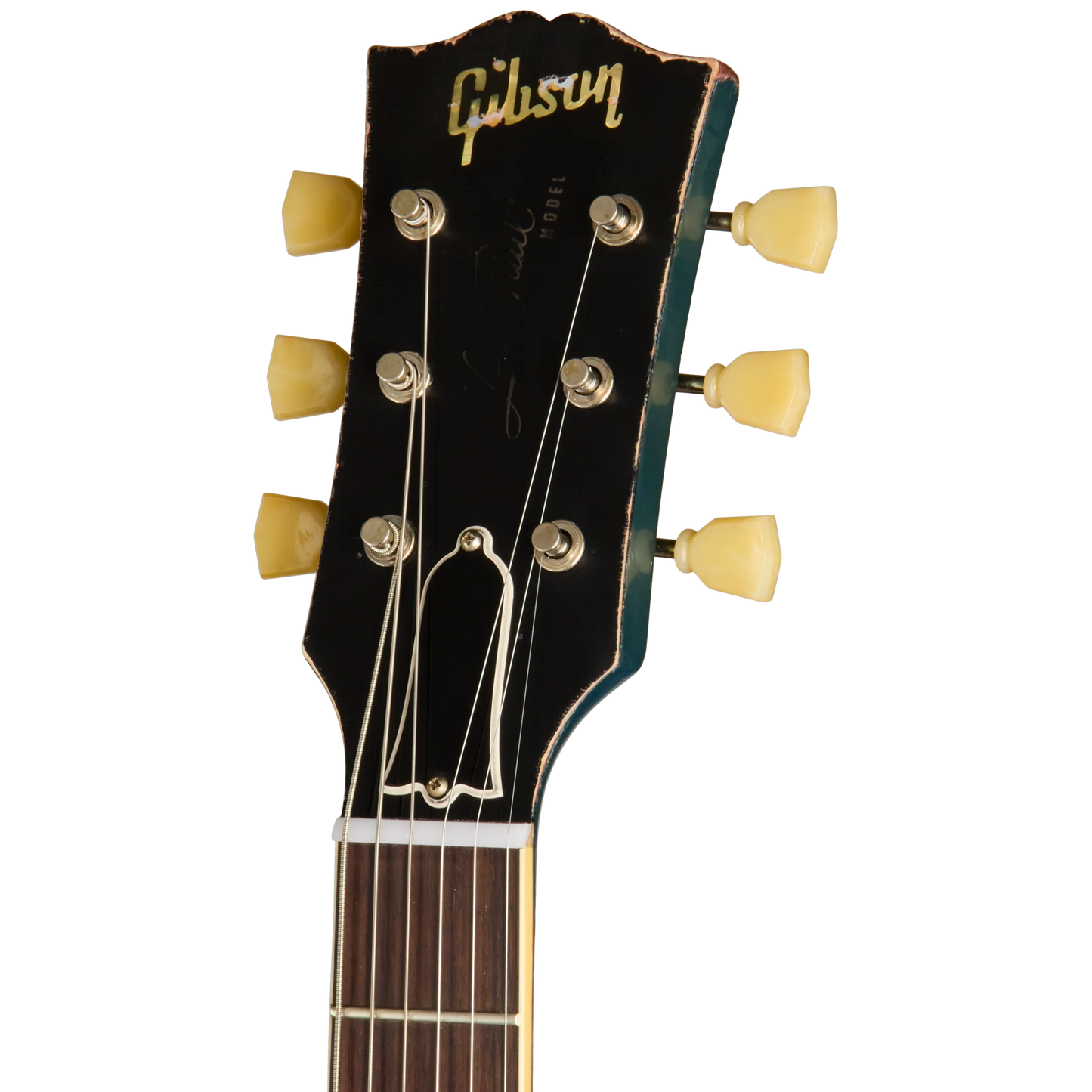 Gibson Custom 1957 Les Paul Standard Reissue, Ultra Heavy Aged, Inverness Green and Pelham Blue Over Goldtop