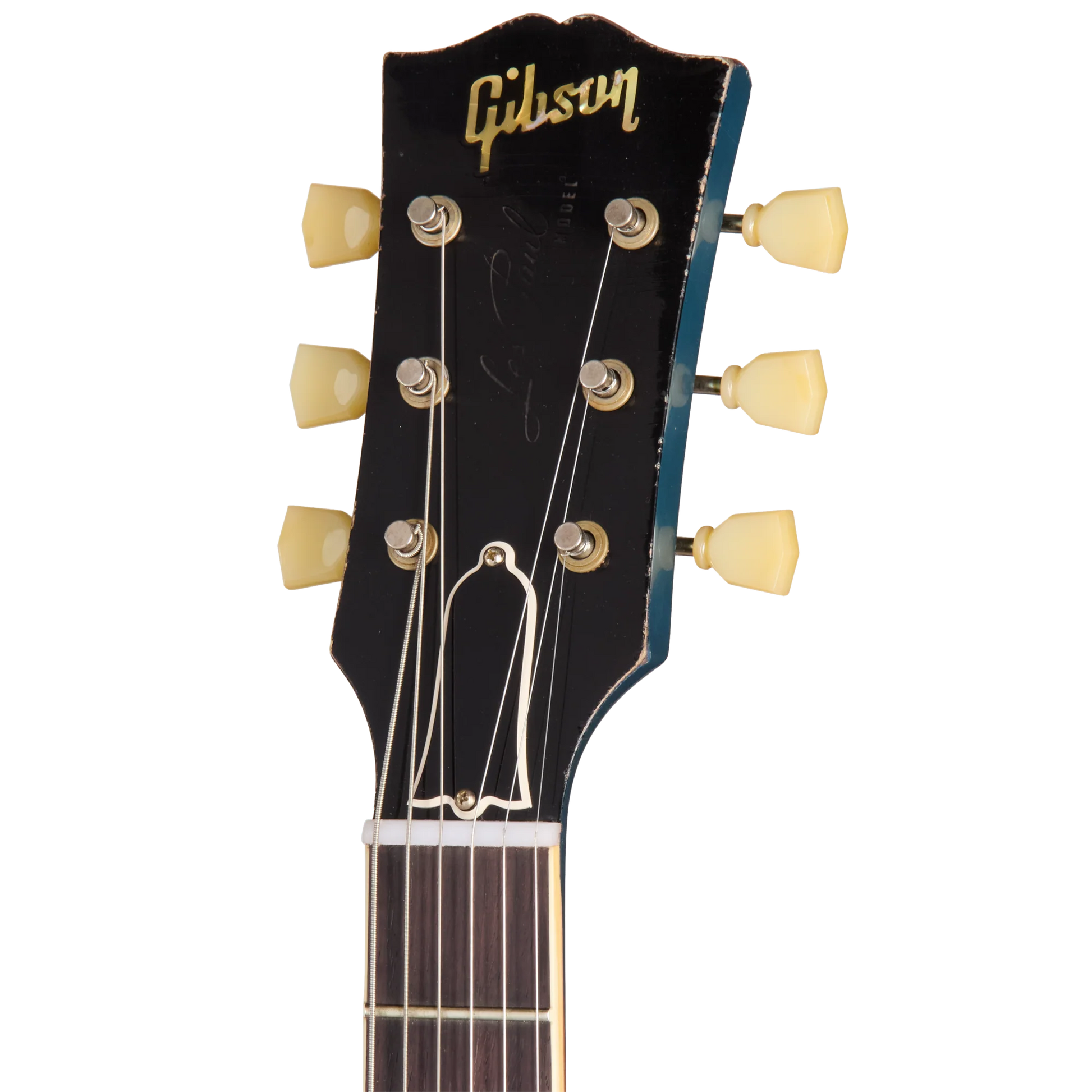 Gibson Custom 1957 Les Paul Standard Reissue, Ultra Heavy Aged, Pelham Blue Over Goldtop