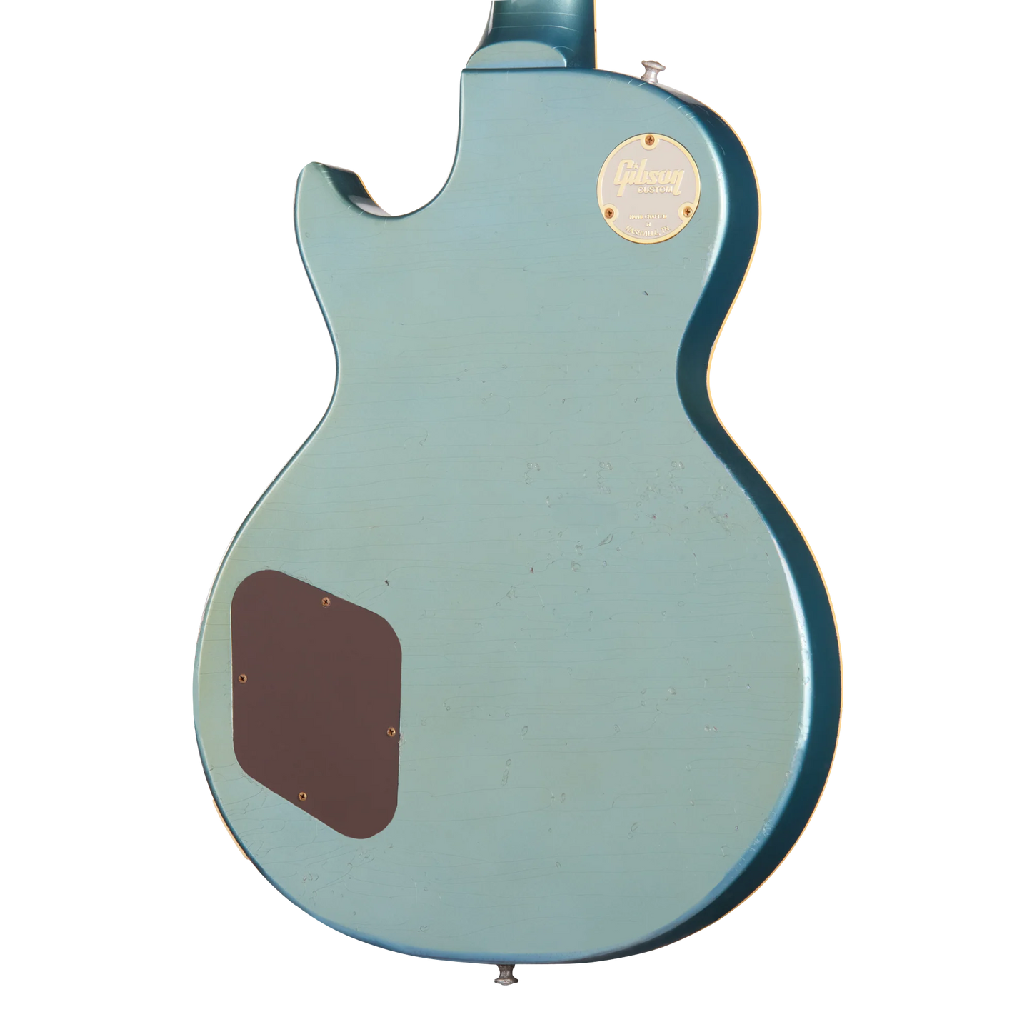 Gibson Custom 1957 Les Paul Standard Reissue, Ultra Heavy Aged, Pelham Blue Over Goldtop