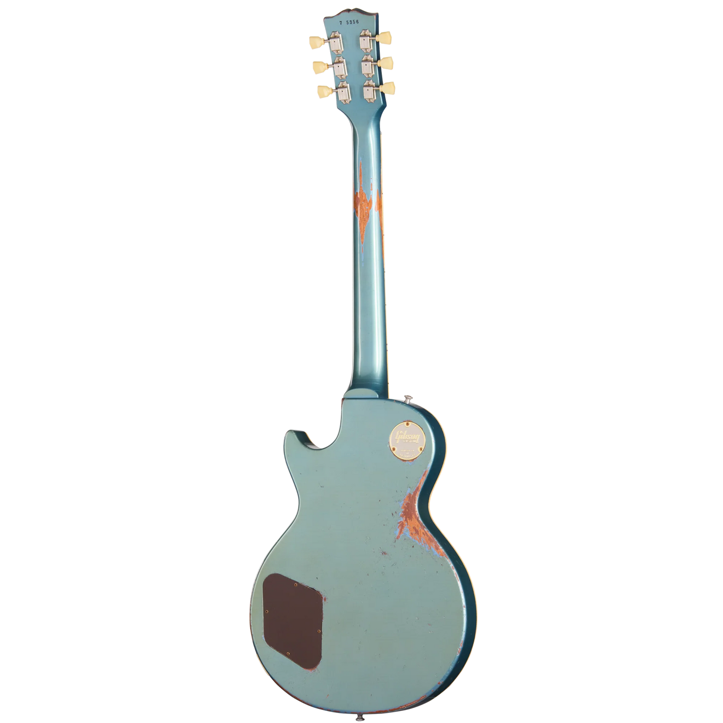 Gibson Custom 1957 Les Paul Standard Reissue, Ultra Heavy Aged, Pelham Blue Over Goldtop