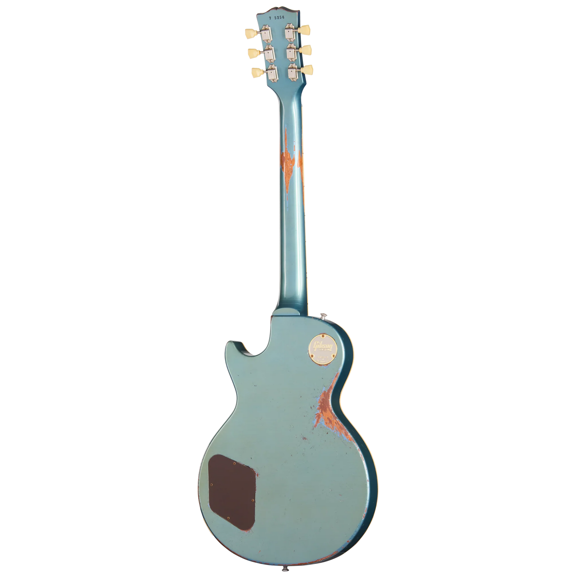 Gibson Custom 1957 Les Paul Standard Reissue, Ultra Heavy Aged, Pelham Blue Over Goldtop