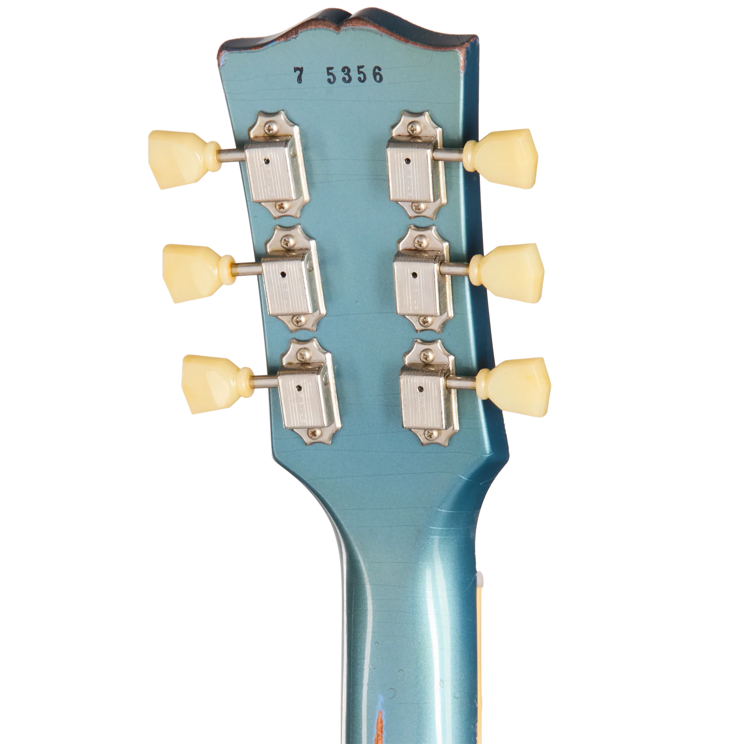 Gibson Custom 1957 Les Paul Standard Reissue, Ultra Heavy Aged, Pelham Blue Over Goldtop