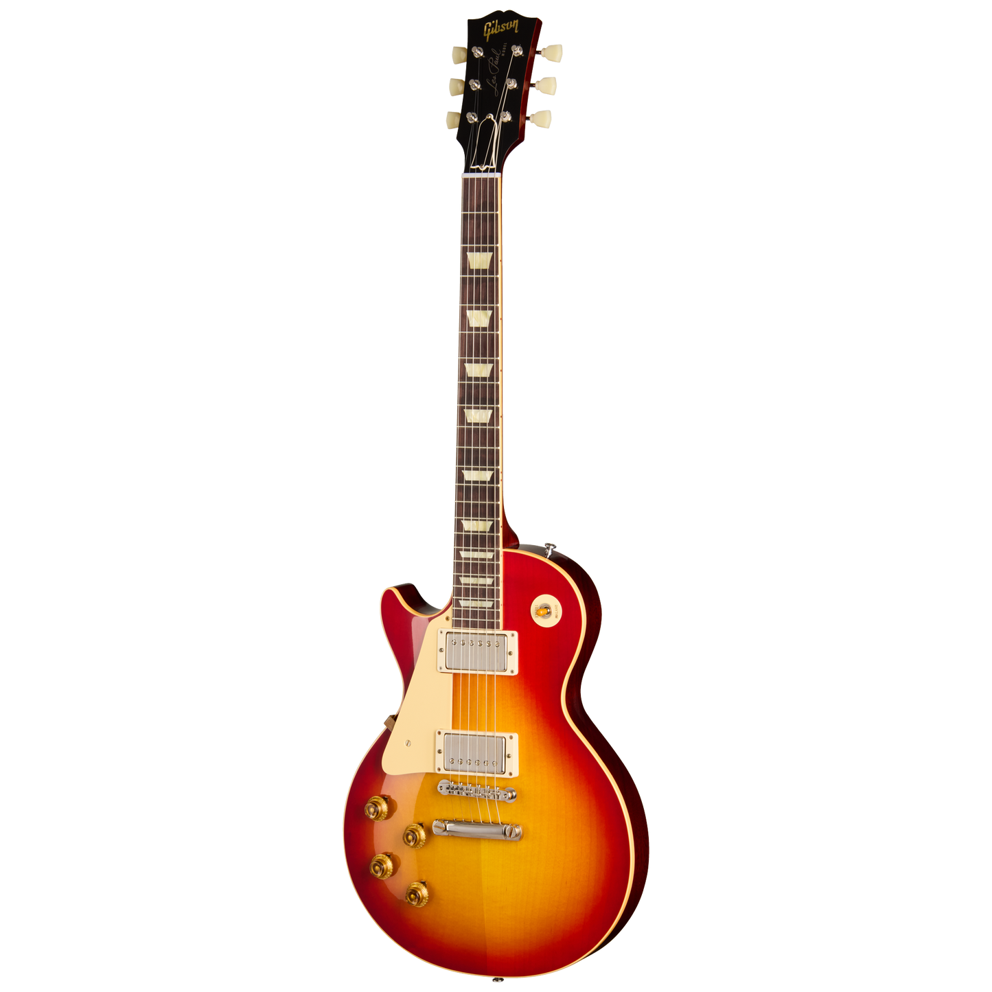 Gibson Custom 1958 Les Paul Standard Reissue, Left-Handed, VOS, Washed Cherry Sunburst