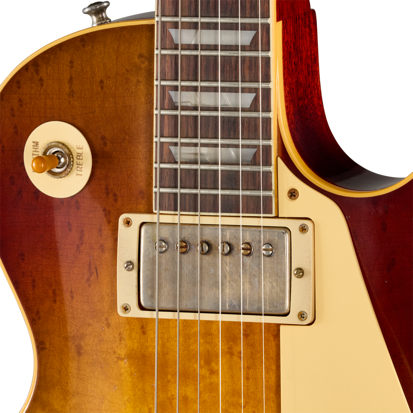 Gibson Custom LE 1959 Les Paul Standard Reissue with Birdseye Maple Top, Light Aged, Peach Tea Burst