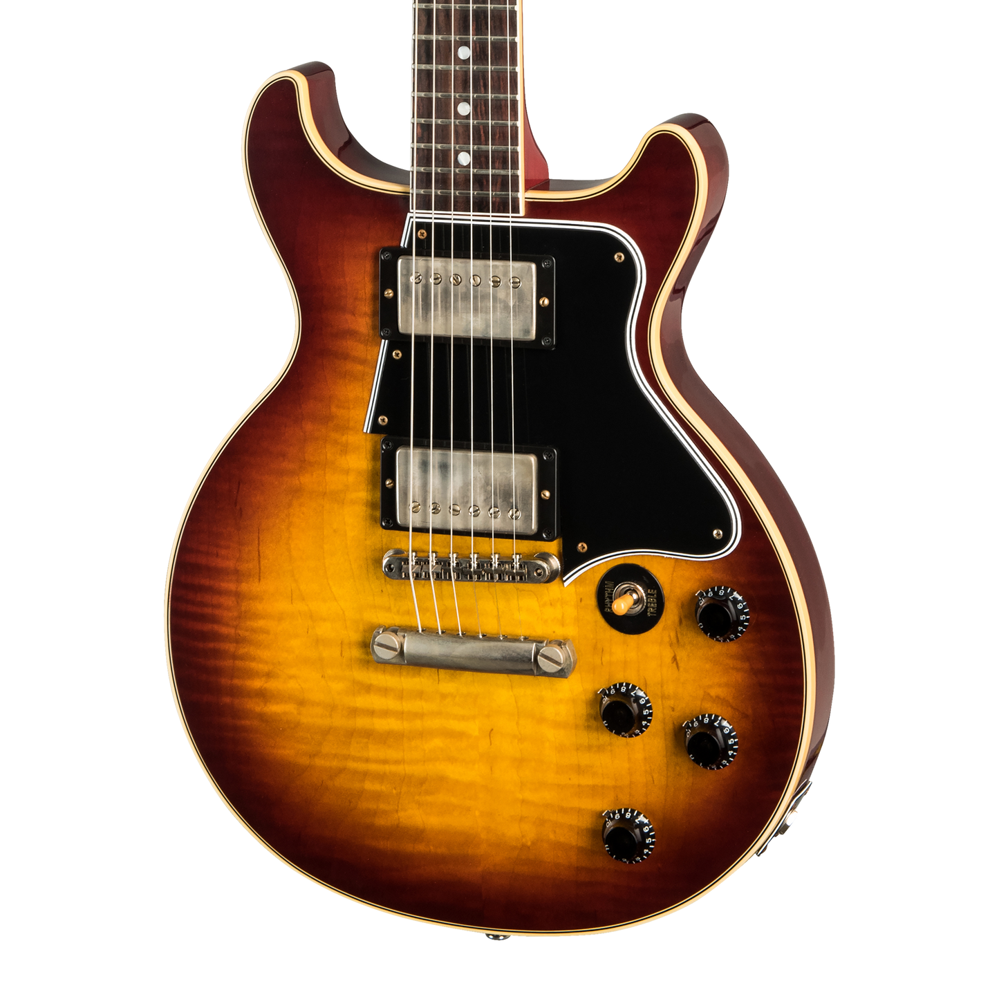 Gibson Custom Les Paul Special Double Cut Figured Maple Top VOS, Bourbon Burst