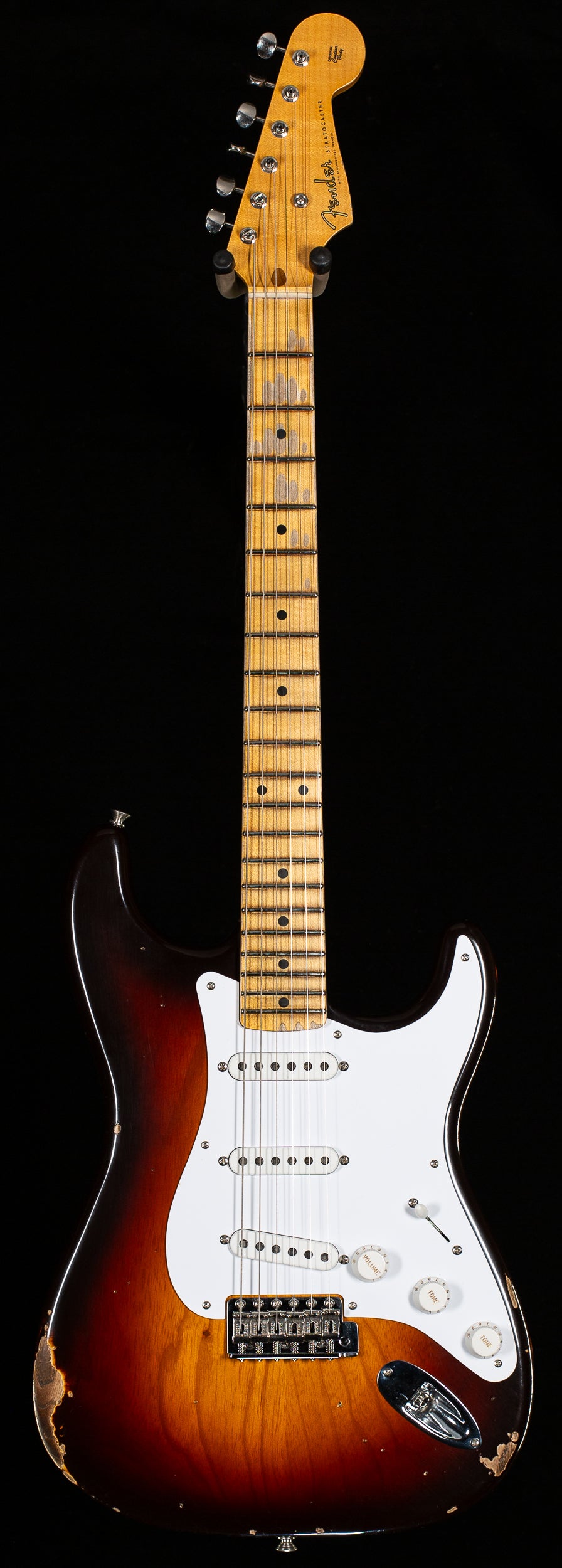 Fender Custom Shop Limited Edition 70th Anniversary Fat '54 Strat Relic/Closet Classic Hardware Chocolate 2-Color Sunburst (191)