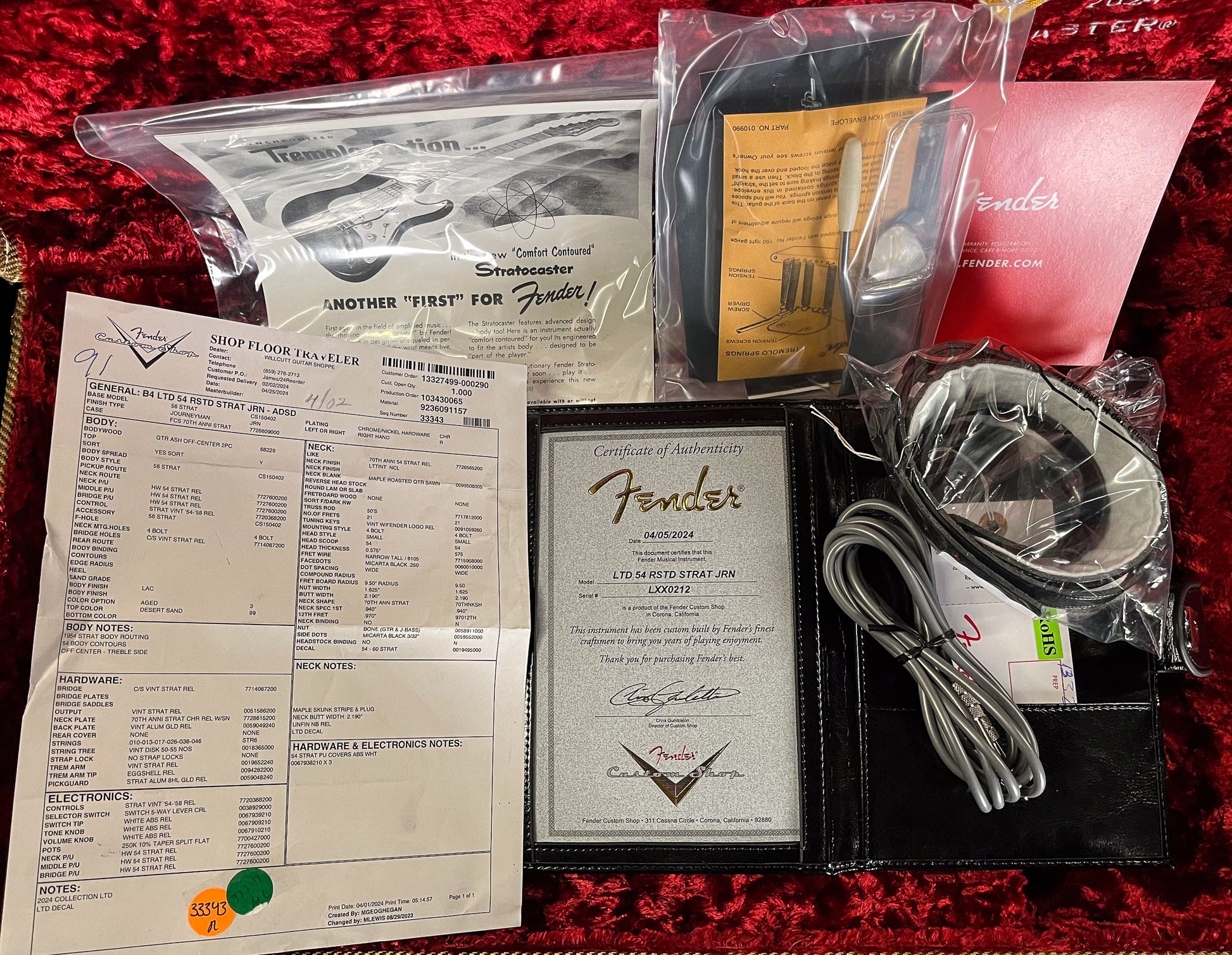 Fender Custom Shop LTD 1954 Roasted Stratocaster Journeyman Relic Desert Sand (212)