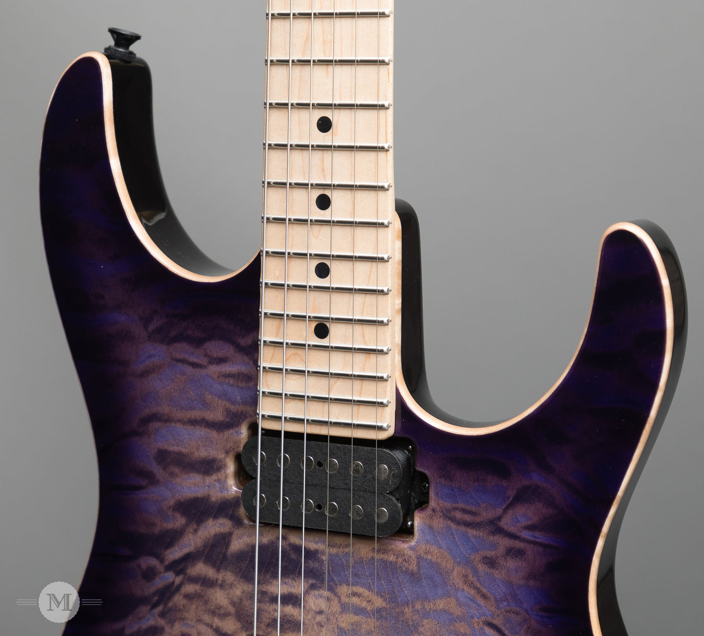 Tom Anderson Guitars - Li'l Angel - Purple Burst with Binding