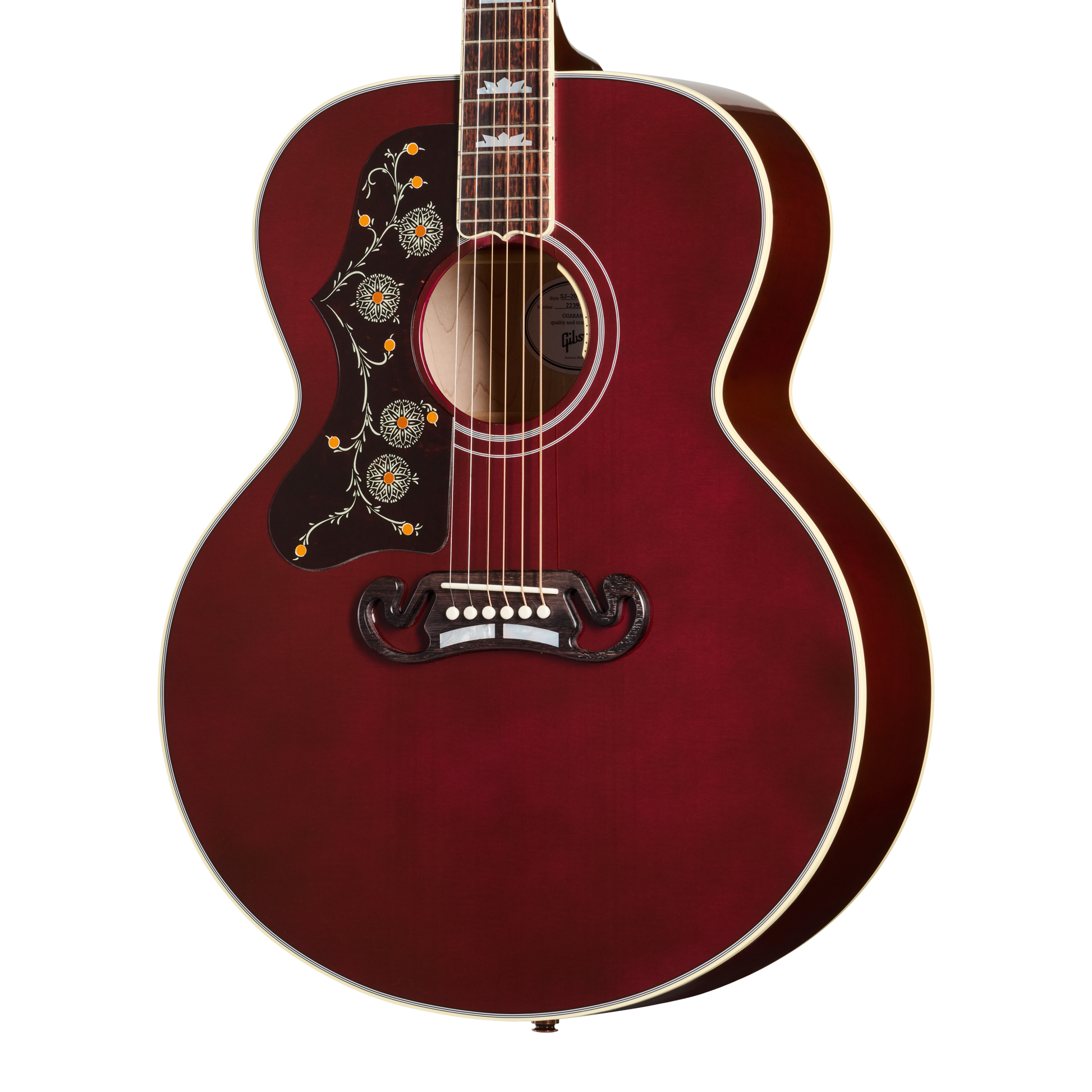 Gibson SJ-200 Standard, Left-Handed, Wine Red