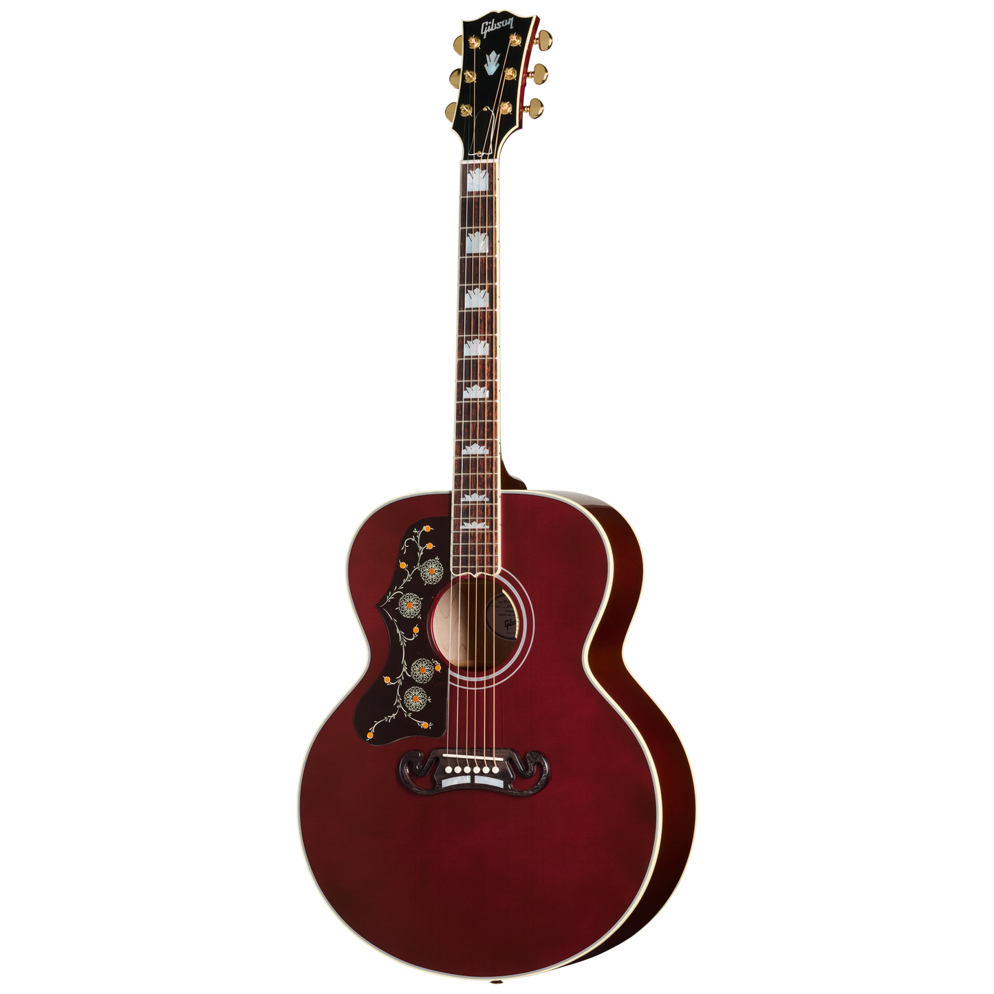 Gibson SJ-200 Standard, Left-Handed, Wine Red