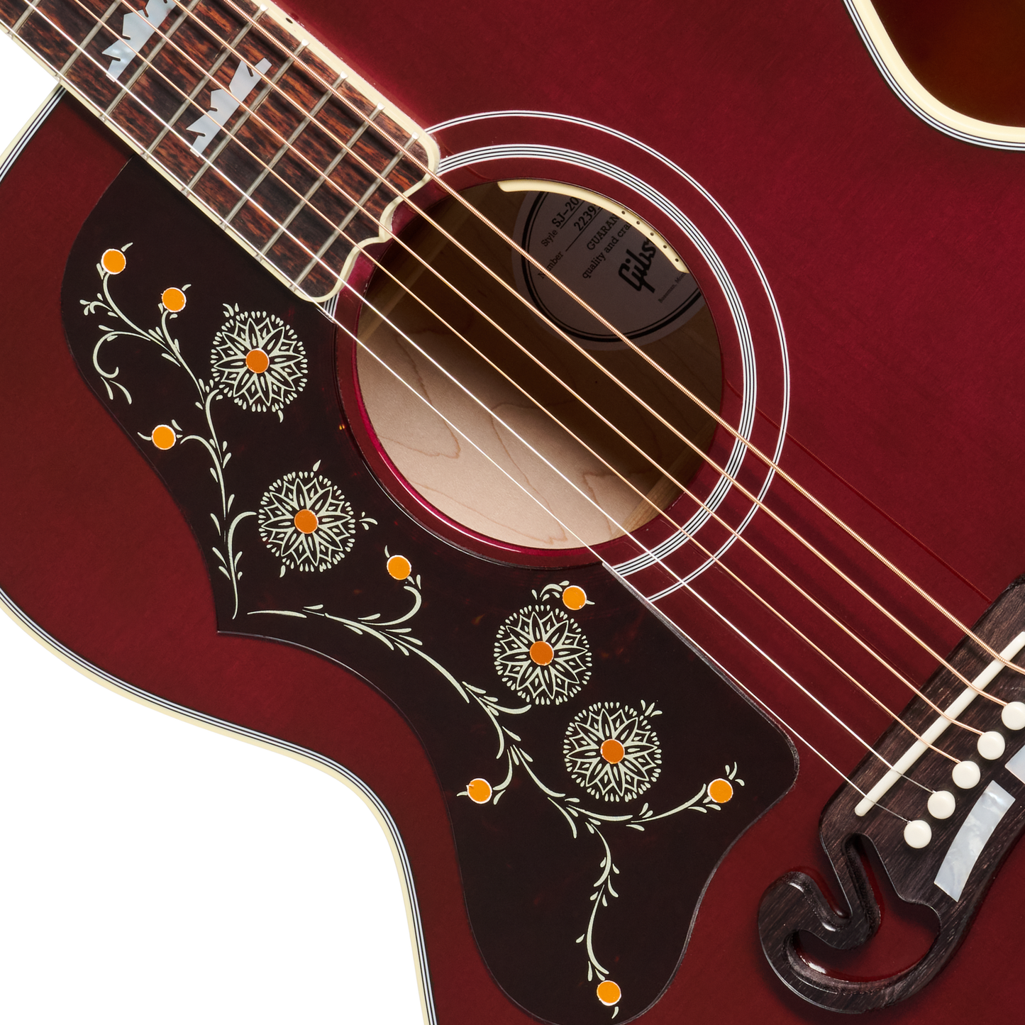 Gibson SJ-200 Standard, Left-Handed, Wine Red