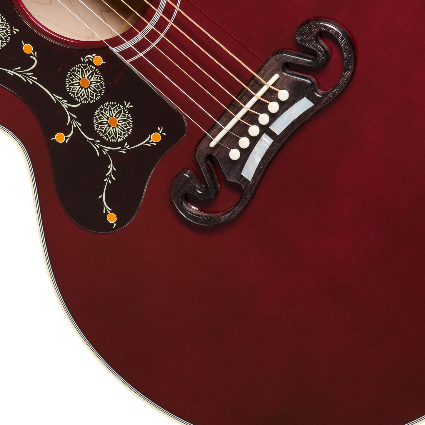 Gibson SJ-200 Standard, Left-Handed, Wine Red