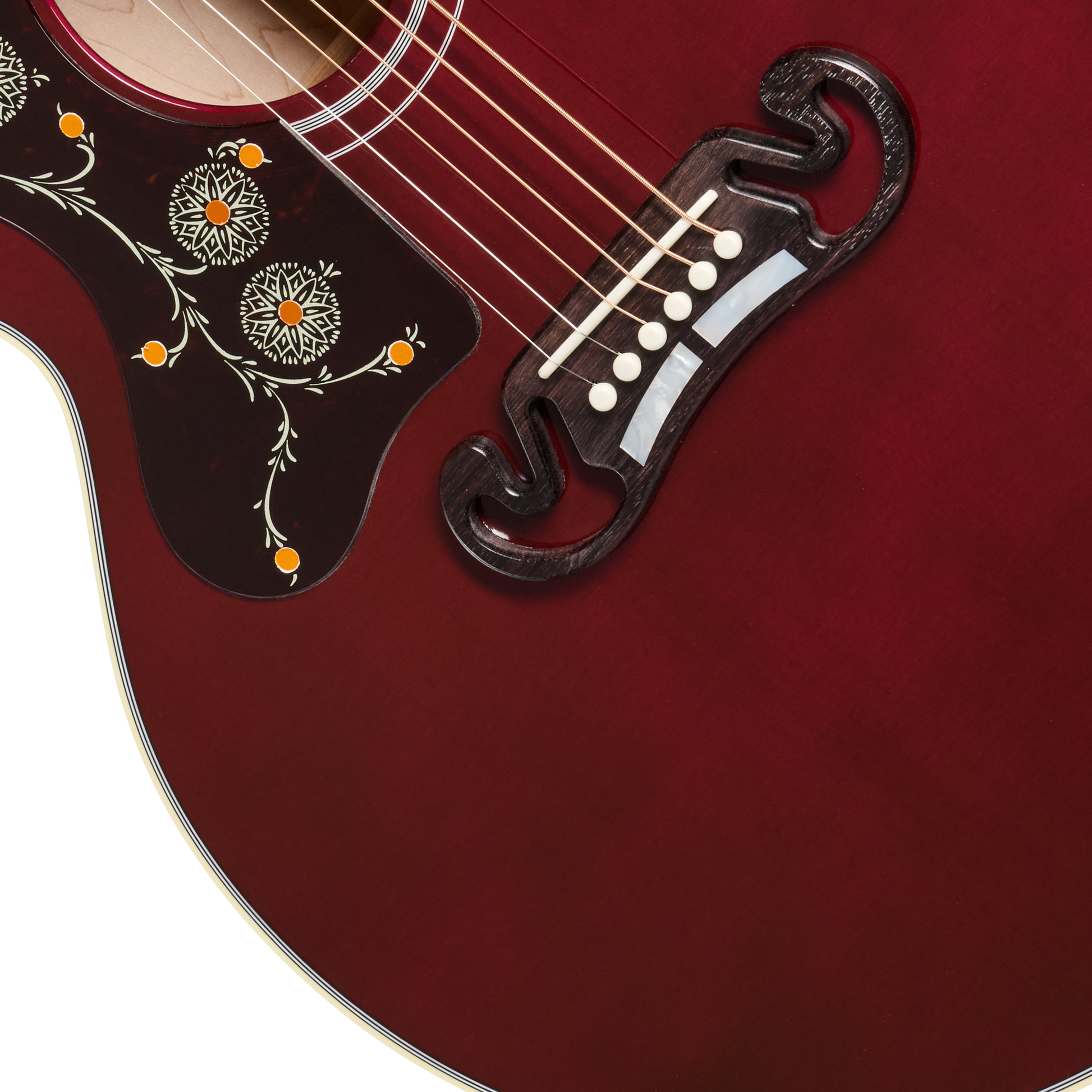 Gibson SJ-200 Standard, Left-Handed, Wine Red