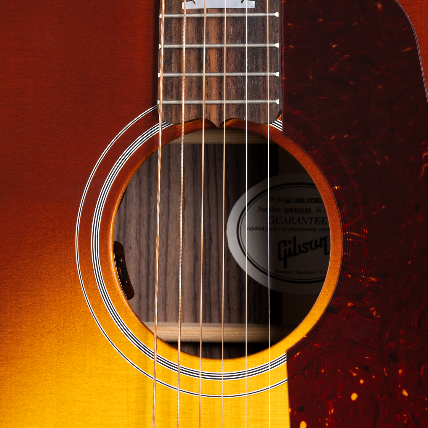 Gibson SJ-200 Studio Rosewood, Satin Rosewood Burst