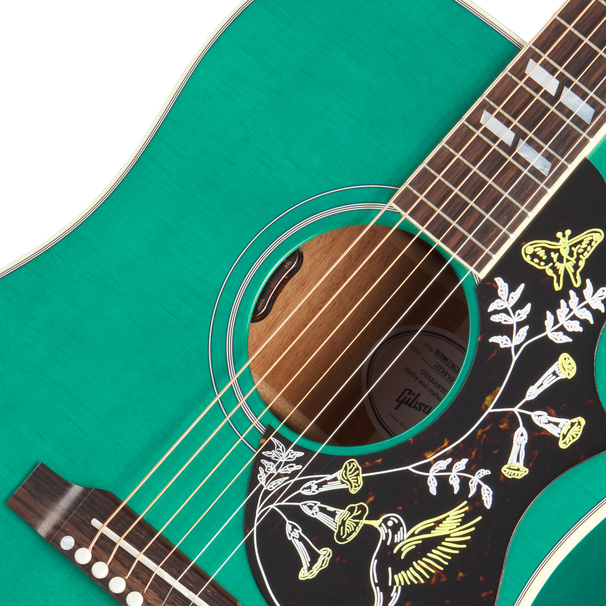Gibson Hummingbird Standard Acoustic Electric Guitar - Translucent Teal