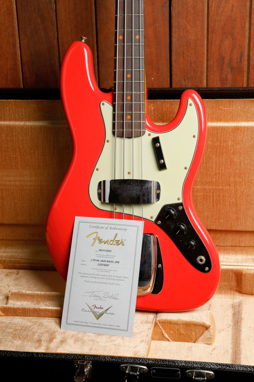 Fender Custom Shop LTD '64 Jazz Bass Journeyman Aged Fiesta Red Pre-Owned