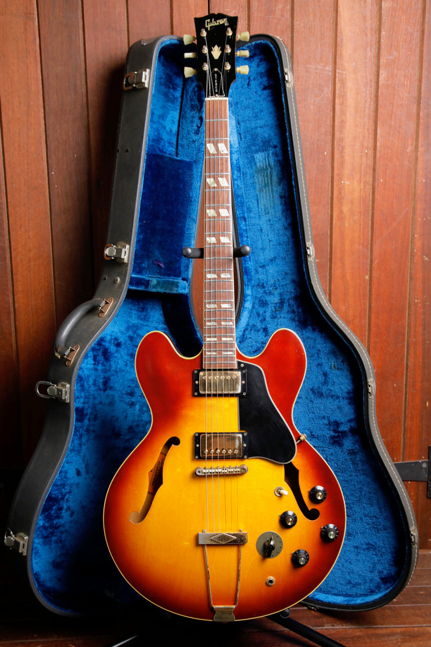 Gibson ES-345 Stereo Vintage 1968 Semi-Hollow Sunburst Electric Guitar Pre-Owned