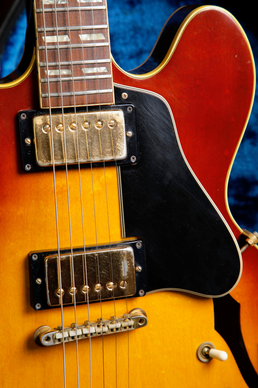 Gibson ES-345 Stereo Vintage 1968 Semi-Hollow Sunburst Electric Guitar Pre-Owned