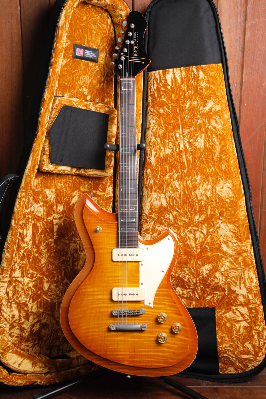 Novo Chambered Serus P2 Dealer Limited Series Faded Tea Burst Electric Guitar