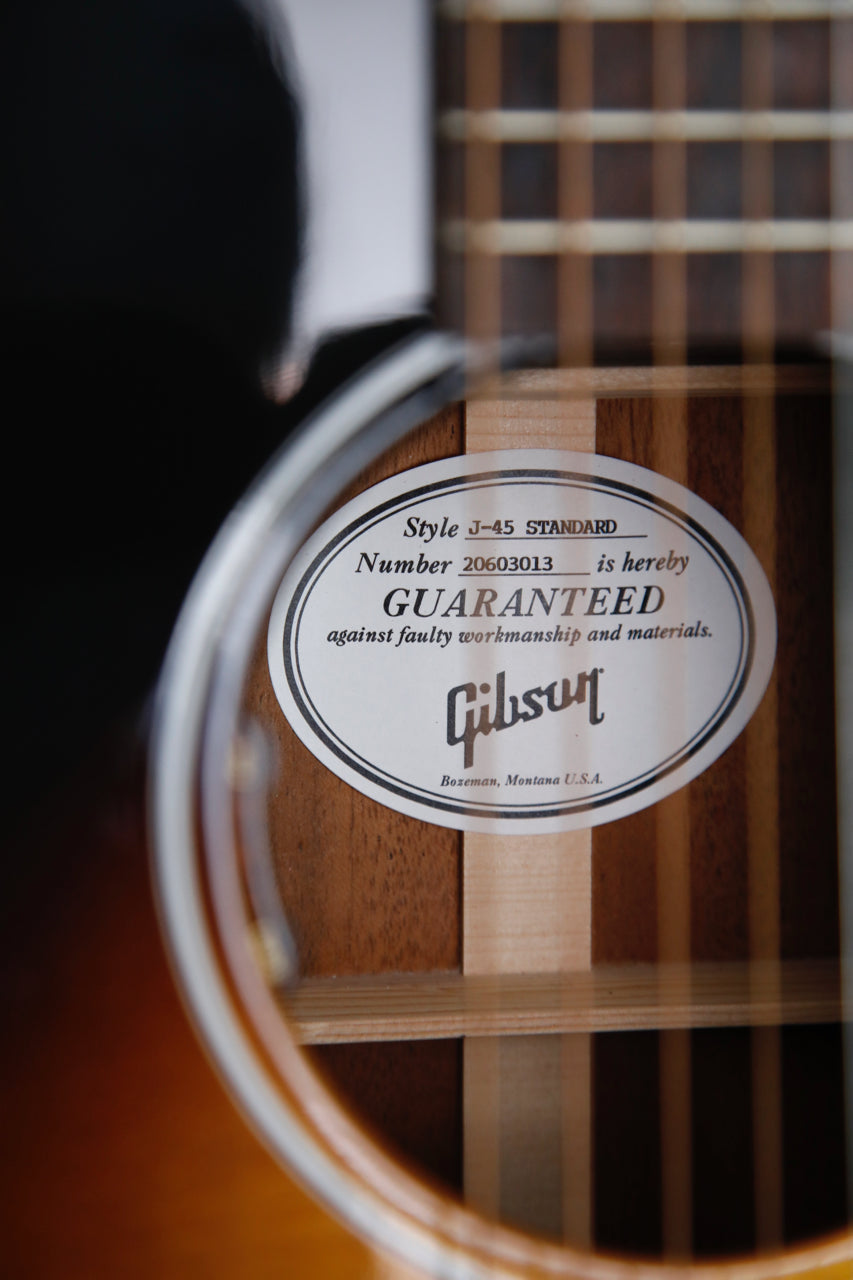 Gibson J-45 Standard Vintage Sunburst Acoustic-Electric Guitar