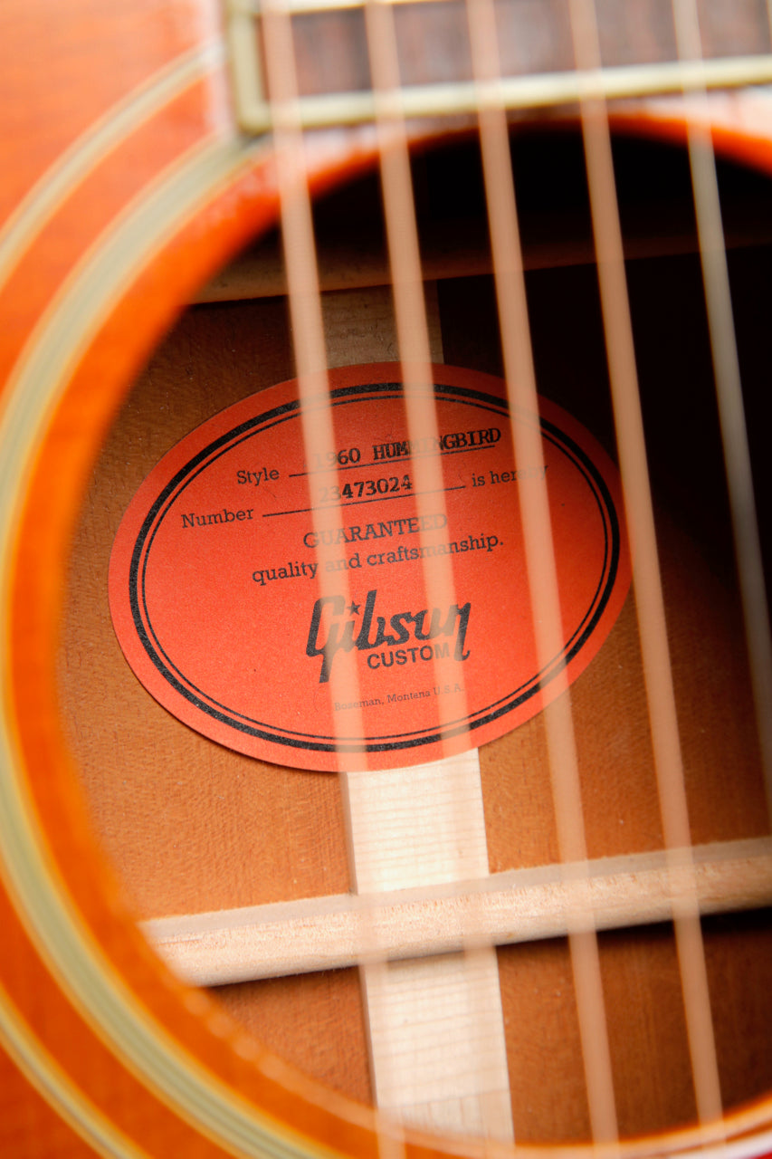 Gibson Custom '60 Hummingbird Reissue Fixed Bridge Acoustic Guitar