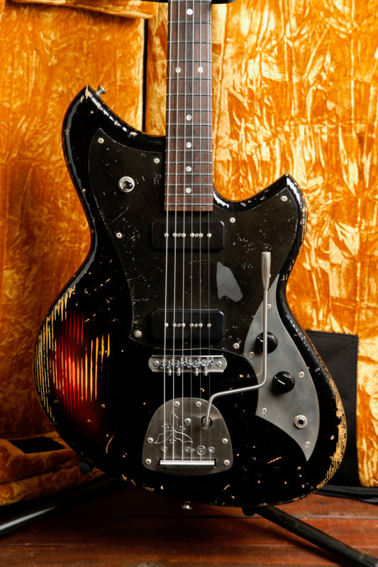 Novo Serus J Custom Bull Black over '64 3-Tone Burst Electric Guitar