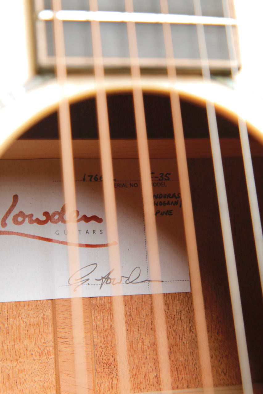 Lowden F-35 Alpine Spruce/Honduran Mahogany Acoustic Guitar Pre-Owned