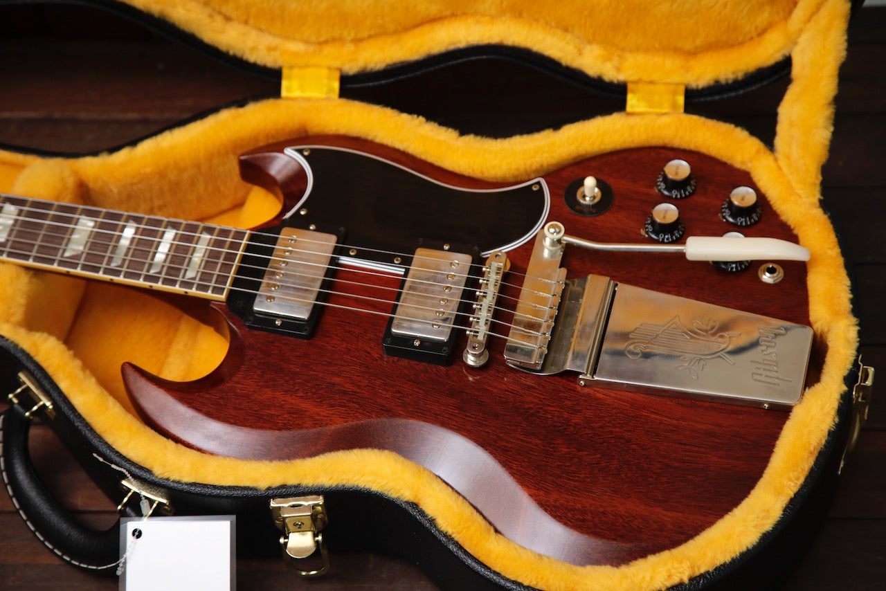 Gibson Custom Murphy Lab 1964 SG Standard With Maestro Vibrola Cherry Red Ultra Light Aged