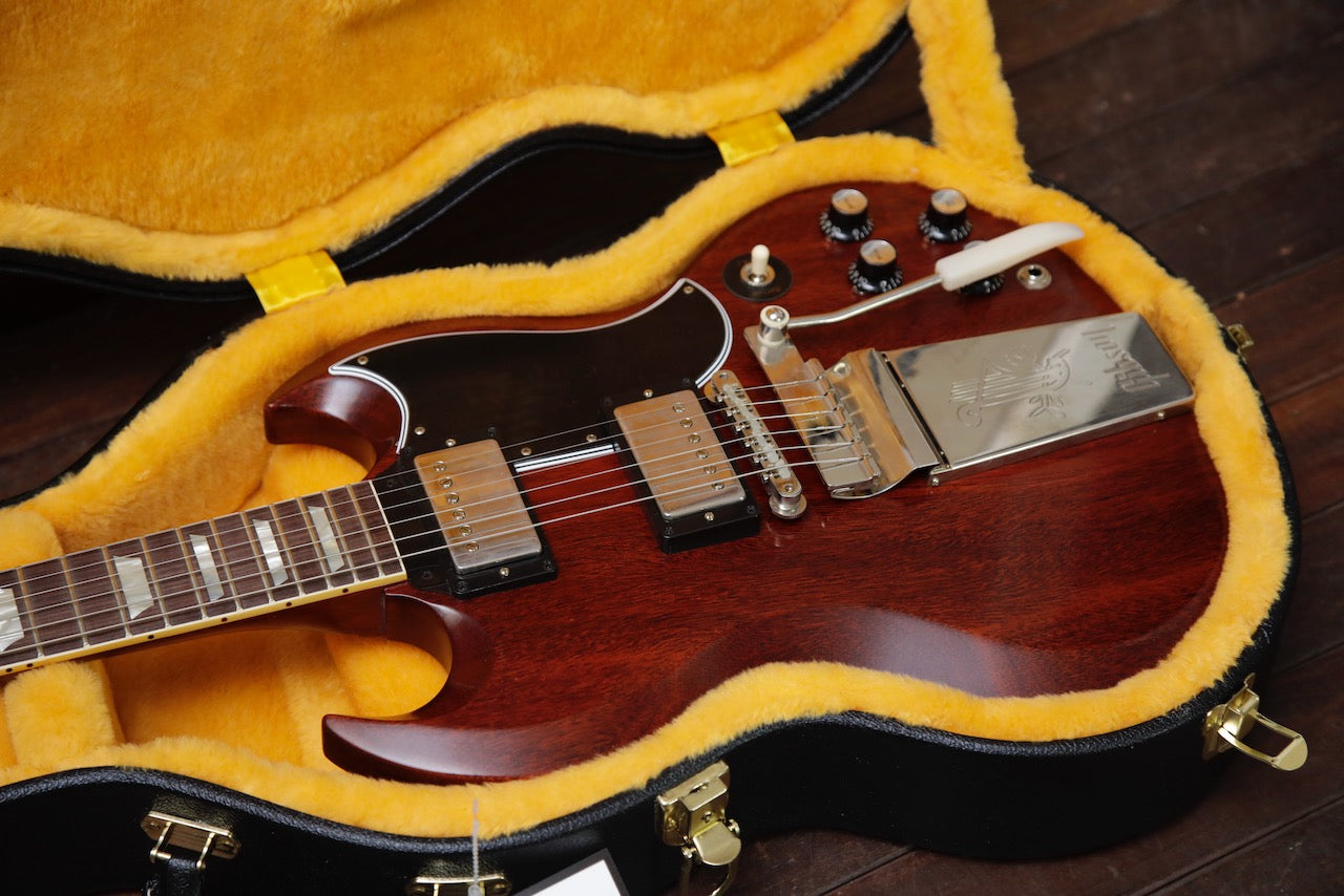 Gibson Custom Murphy Lab 1964 SG Standard With Maestro Vibrola Cherry Red Ultra Light Aged
