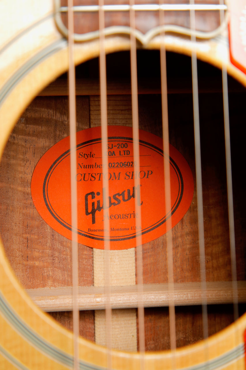 Gibson Custom SJ-200 Koa Limited Edition Jumbo Acoustic Guitar 2006 Pre-Owned