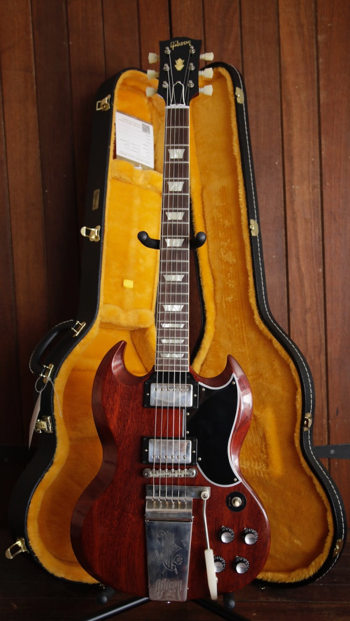 Gibson Custom Murphy Lab 1964 SG Standard With Maestro Vibrola Cherry Red Ultra Light Aged
