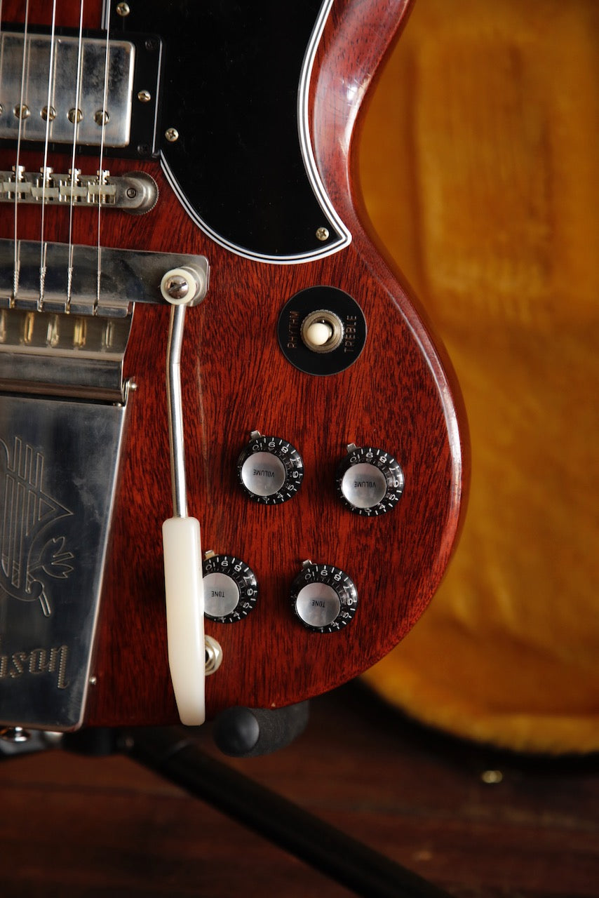 Gibson Custom Murphy Lab 1964 SG Standard With Maestro Vibrola Cherry Red Ultra Light Aged