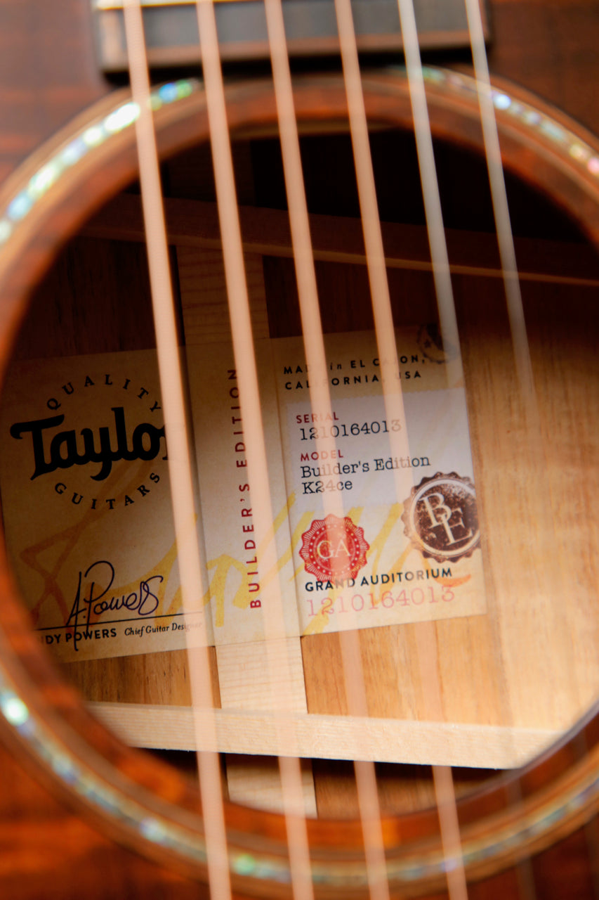 Taylor Builder's Edition K24ce Hawaiian Koa Acoustic-Electric Guitar