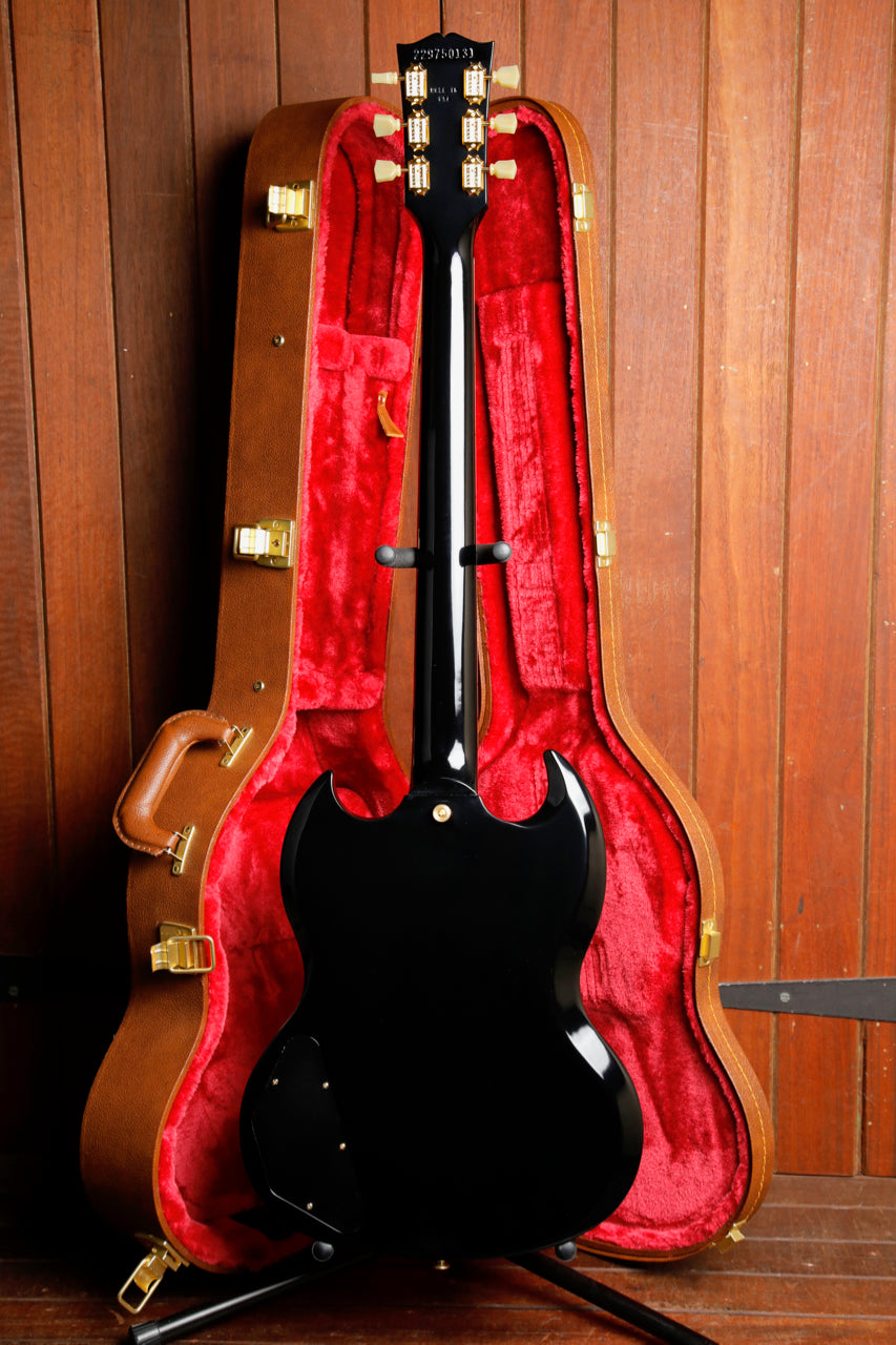 Gibson SG Standard '61 Maestro Limited Edition Ebony w/Gold Hardware