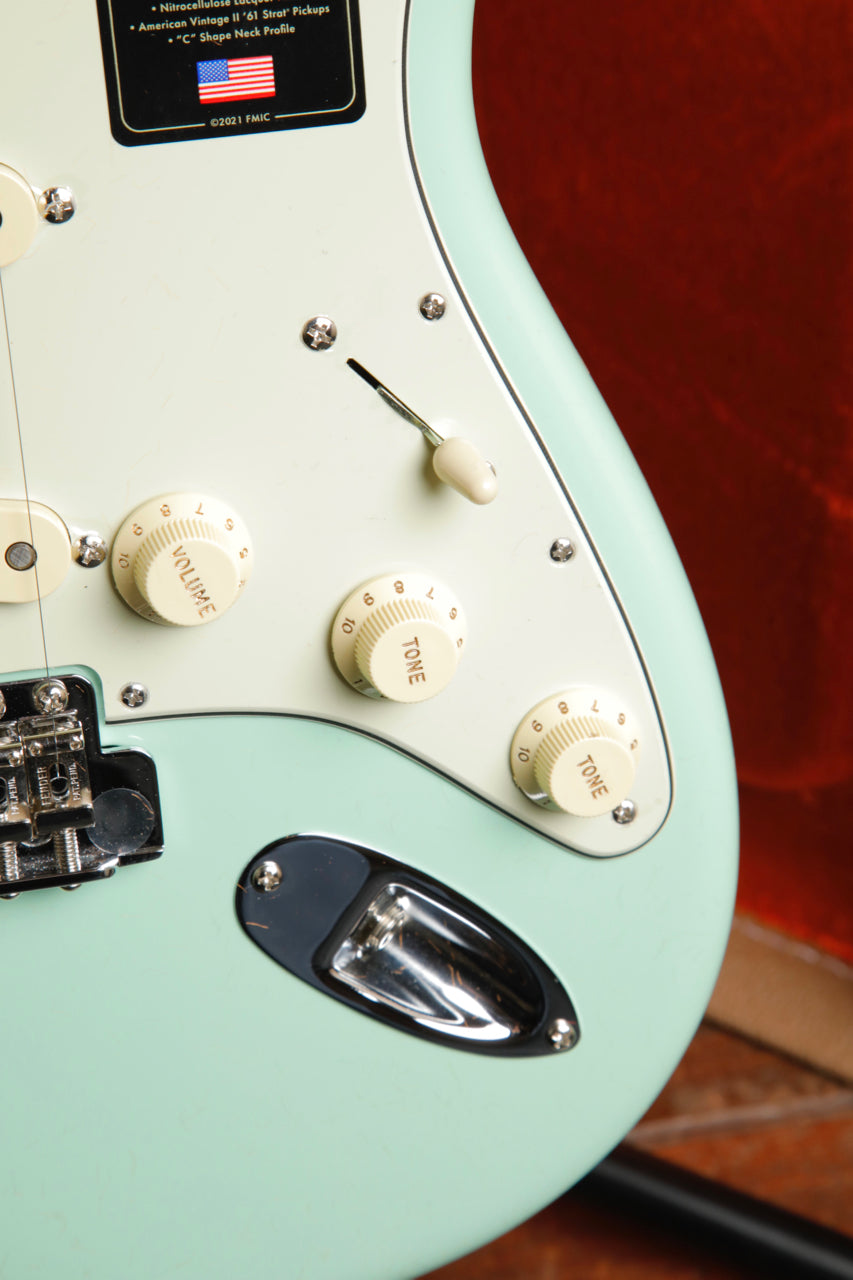 Fender American Vintage II 1961 Stratocaster Surf Green Electric Guitar