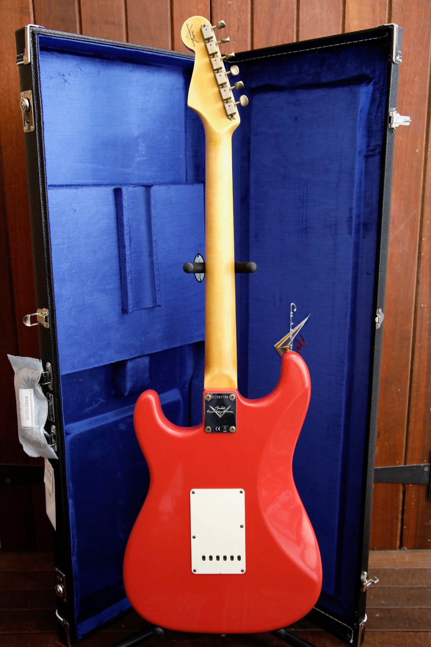 Fender Custom Shop 1964 Stratocaster Journeyman Aged Fiesta Red Electric Guitar